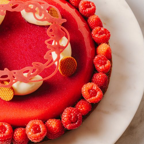 Gâteau au fromage et à la framboise 6-8 portions