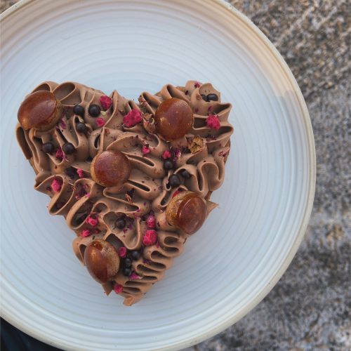 Saint-Honoré chocolat framboise 2 portions